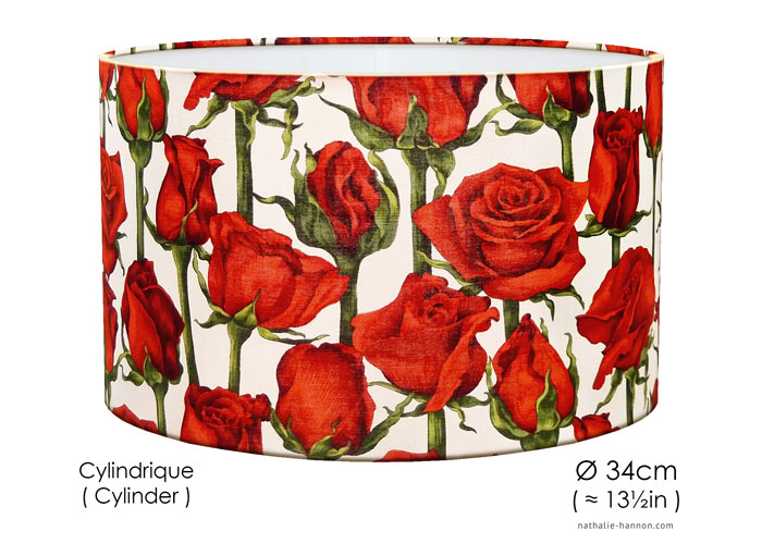 Lampshade Roses et Tiges