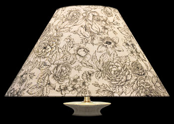 Lampshades Décor Fleuri Noir