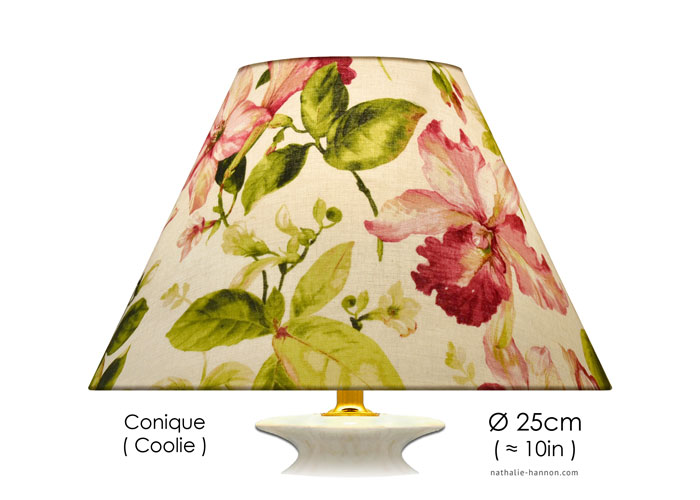 Lampshade Fleurs de Lys - Rose