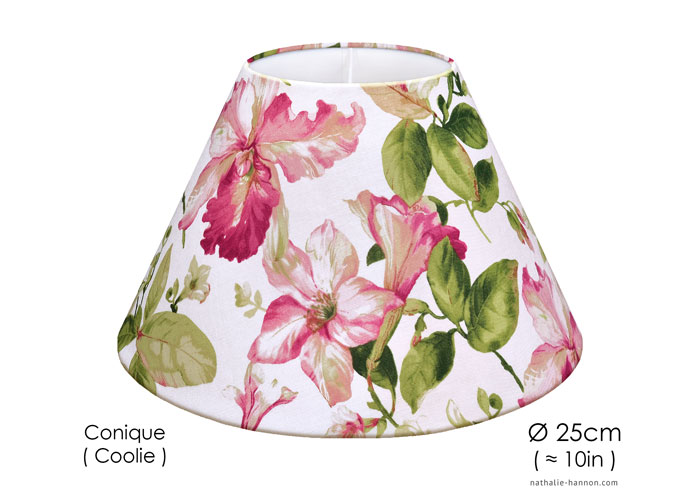 Lampshade Fleurs de Lys - Rose