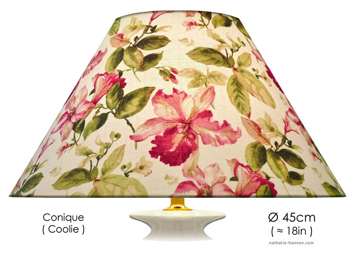 Lampshade Fleurs de Lys - Rose