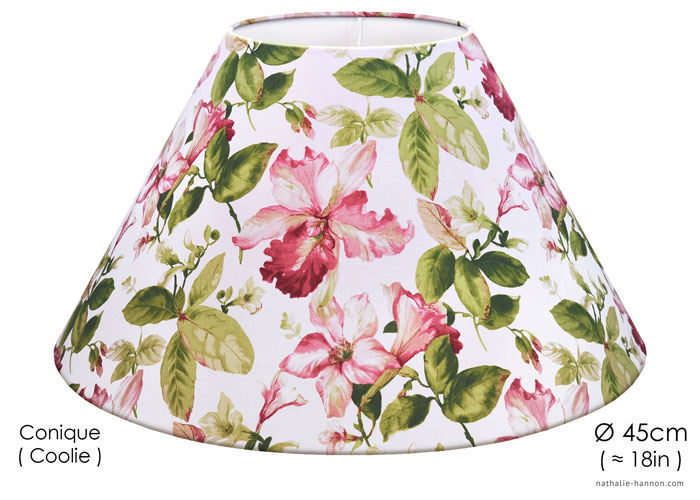 Lampshade Fleurs de Lys - Rose