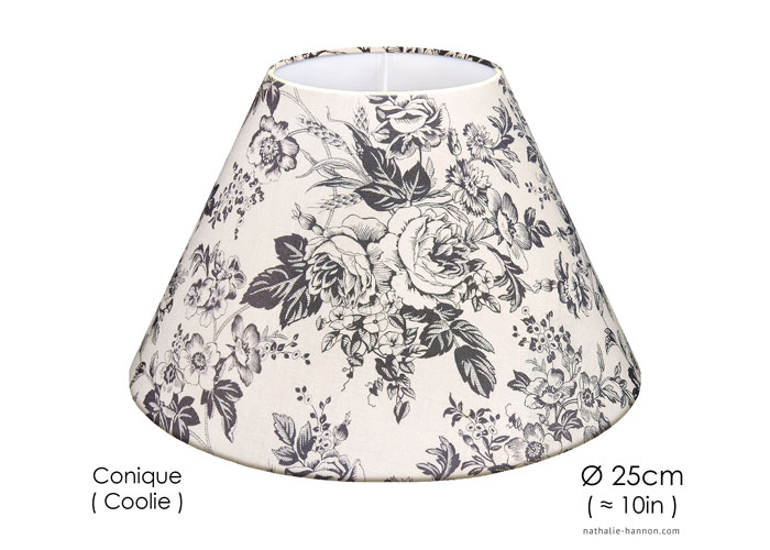 Lampshade Gray Florals