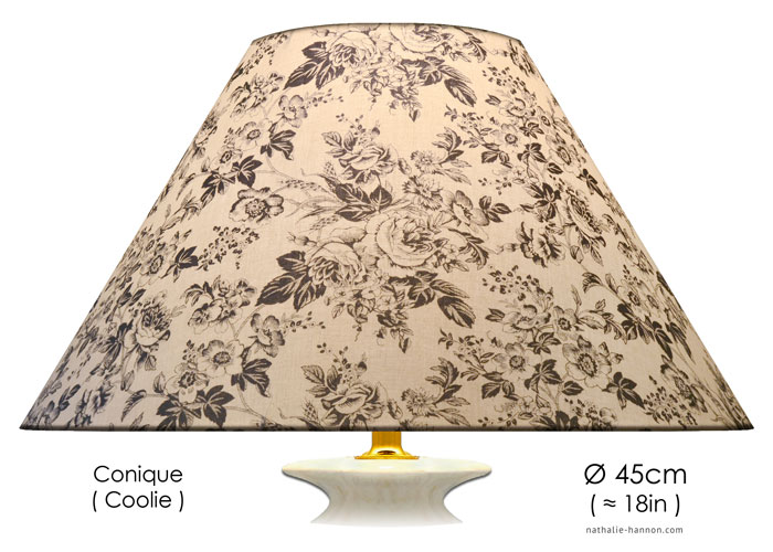 Lampshade Gray Florals