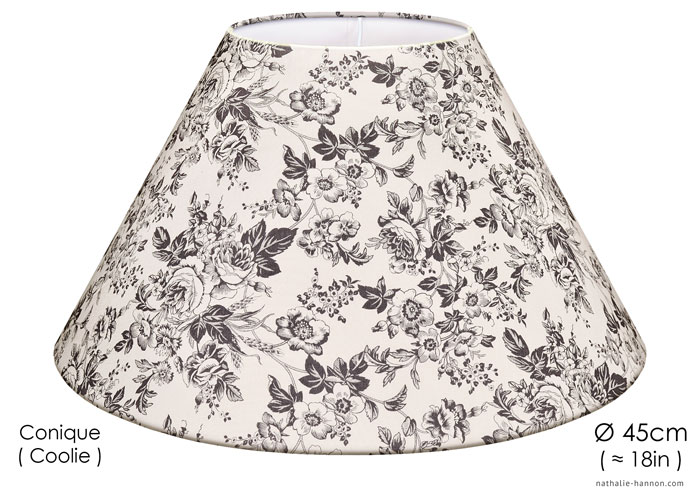 Lampshade Gray Florals