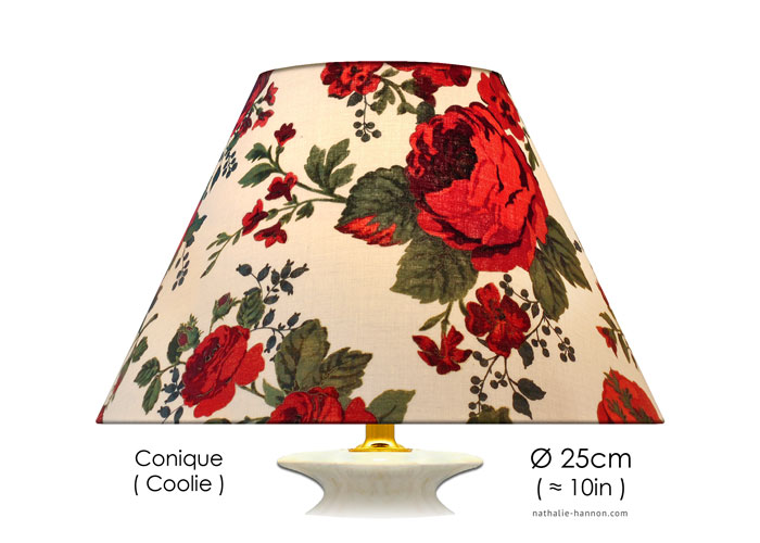 Lampshade Holiday Roses