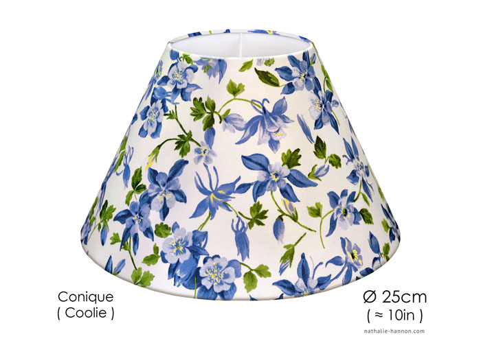 Lampshade Ancolies Bleu