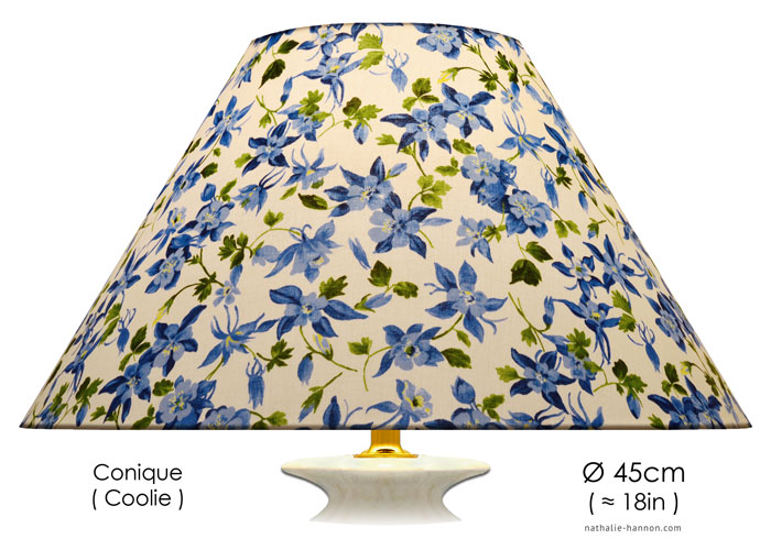 Lampshade Ancolies Bleu