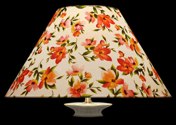 Lampshades Floral Blooms - Orange