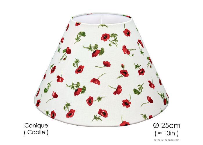 Lampshade Petits Coquelicots