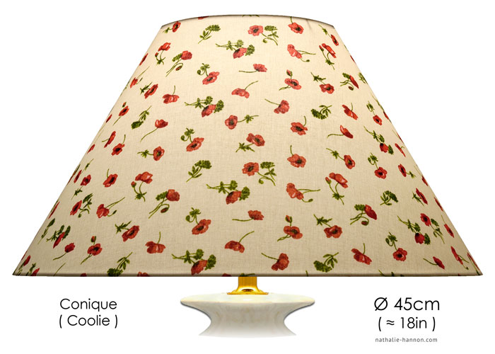 Lampshade Petits Coquelicots