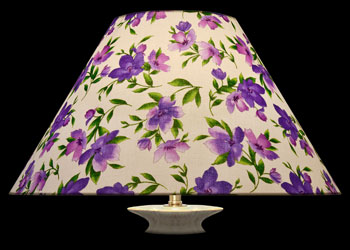 Abat-jour Floral Blooms - Purple