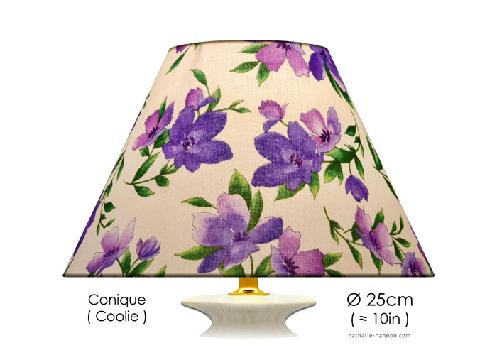 Abat-jour Floral Blooms - Purple