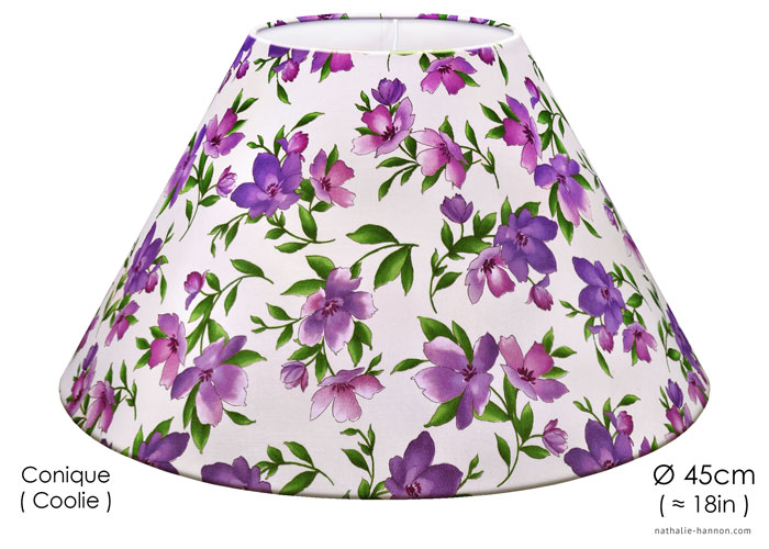 Abat-jour Floral Blooms - Purple