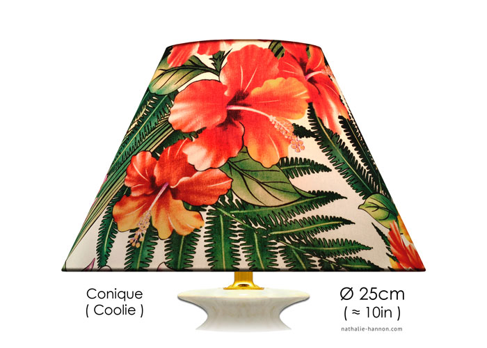 Lampshade Fleurs des Iles