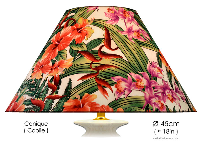 Lampshade Fleurs des Iles