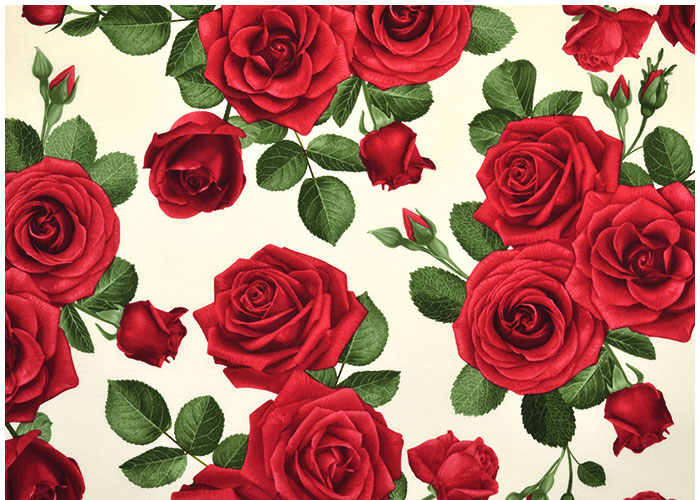 Lampshade Elegant Red Roses