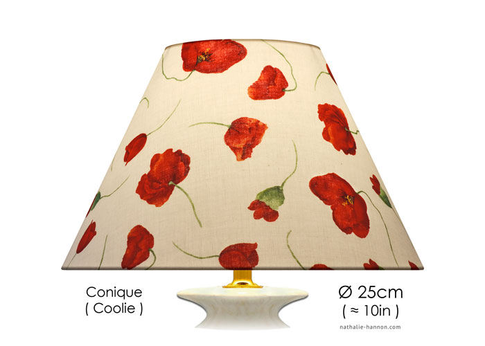 Lampshade Solitary Poppies