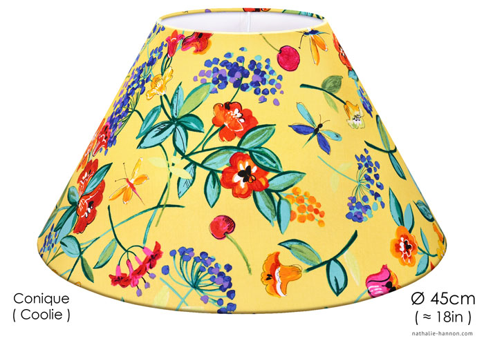 Lampshade Pop Art Flowers