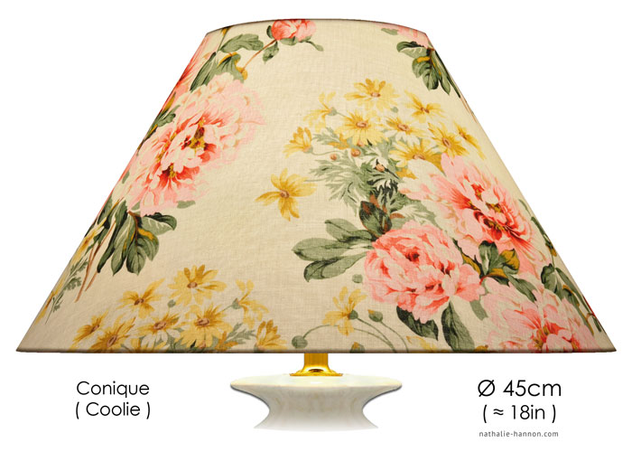 Lampshade Floral Yellow Decor