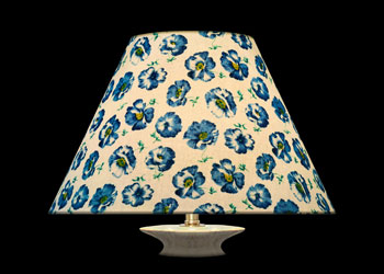 Lampshades Blue Poppies