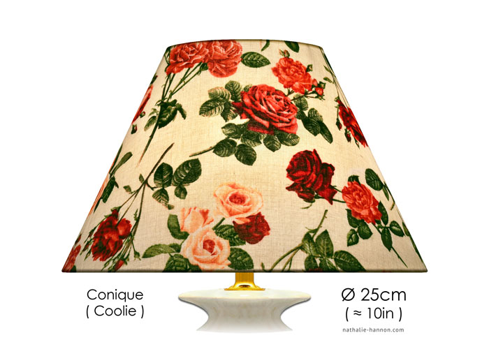 Lampshade Fresh Cut Roses