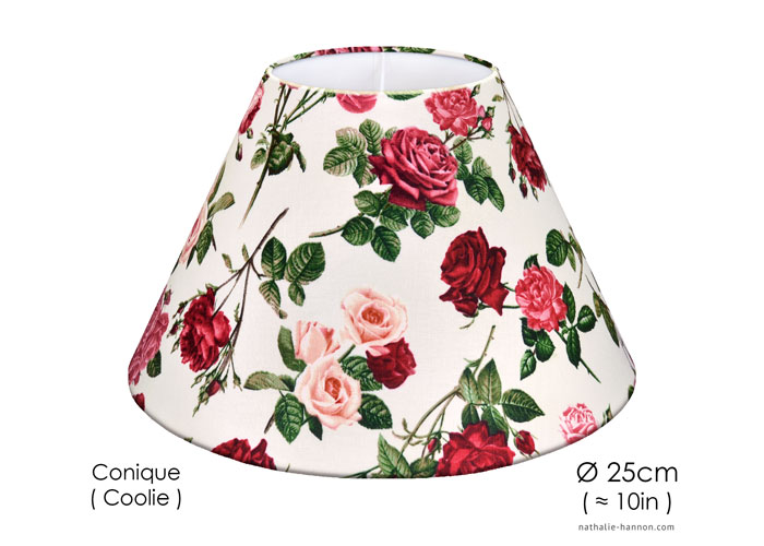 Lampshade Fresh Cut Roses