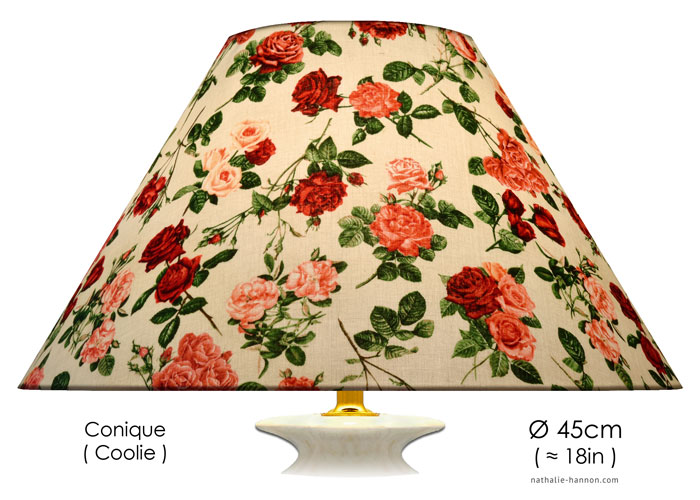 Lampshade Fresh Cut Roses