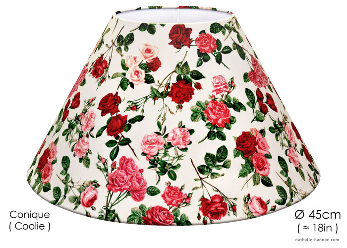 Lampshade Fresh Cut Roses