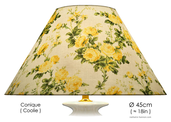 Lampshade Yellow Garden Roses