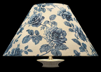 Lampshades Blue Garden Roses