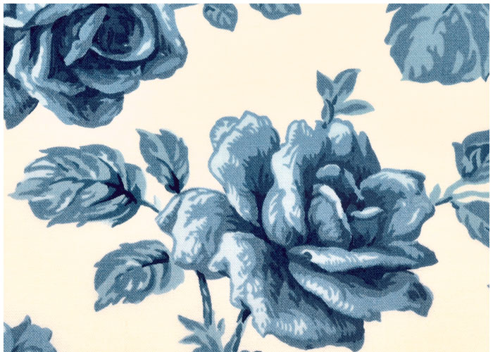 Lampshade Blue Garden Roses