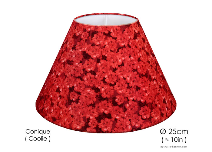 Lampshade Scattered Red Roses