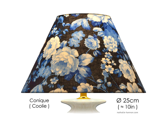 Lampshade Delft Blue Florals