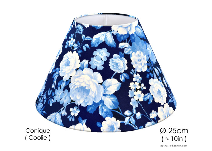 Lampshade Delft Blue Florals