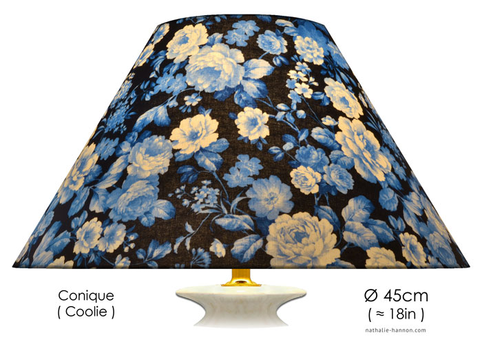 Lampshade Delft Blue Florals