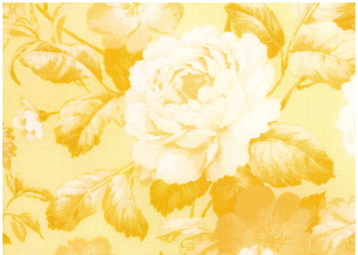 Lampshade Butter Yellow Florals