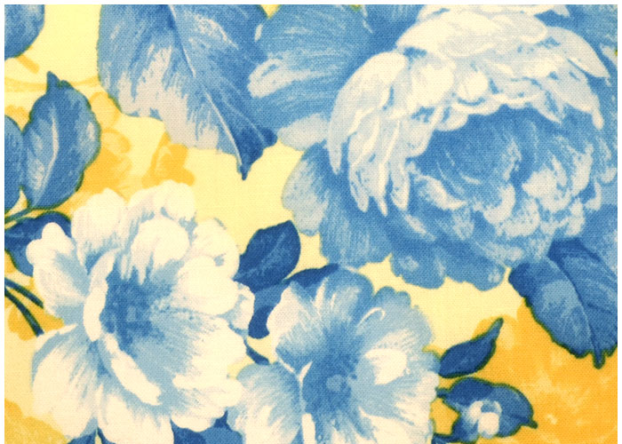 Abat-jour Delft Blue Florals on Yellow