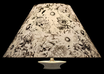 Lampshades Gray Vintage Florals