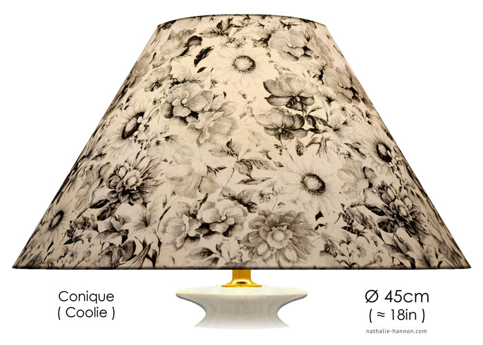 Lampshade Gray Vintage Florals