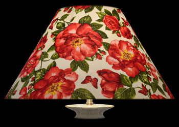 Lampshades Roses and Butterflies Cream