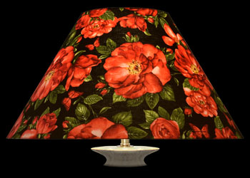 Lampshades Roses and Butterflies Black