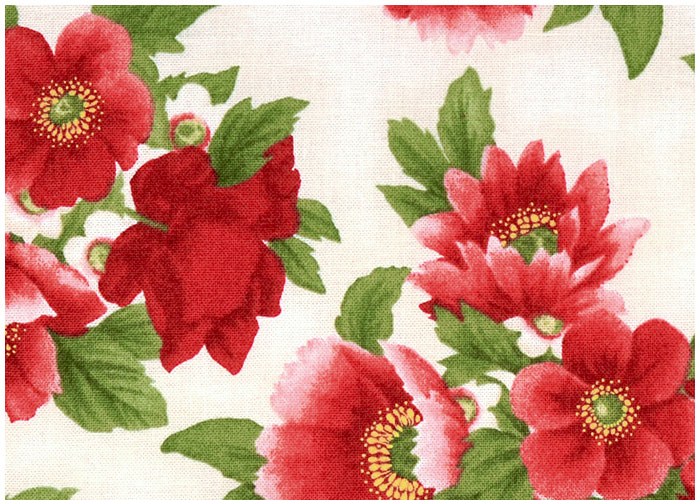 Abat-jour Fleuri Déco Rouge Bouquet