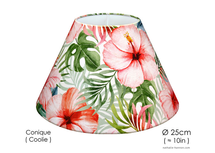Fleurs et Feuilles Tropicales Lampshade Fleurs et Feuilles Tropicales