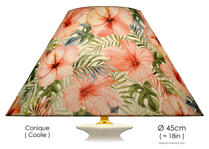 Fleurs et Feuilles Tropicales Lampshade Fleurs et Feuilles Tropicales