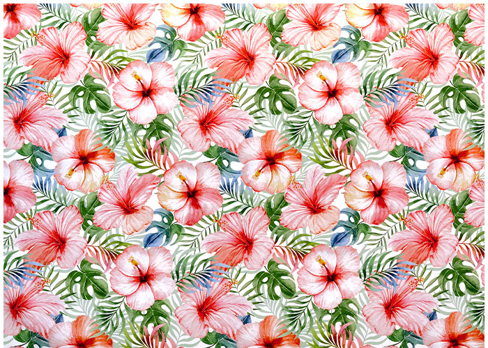 Fleurs et Feuilles Tropicales Lampshade Fleurs et Feuilles Tropicales