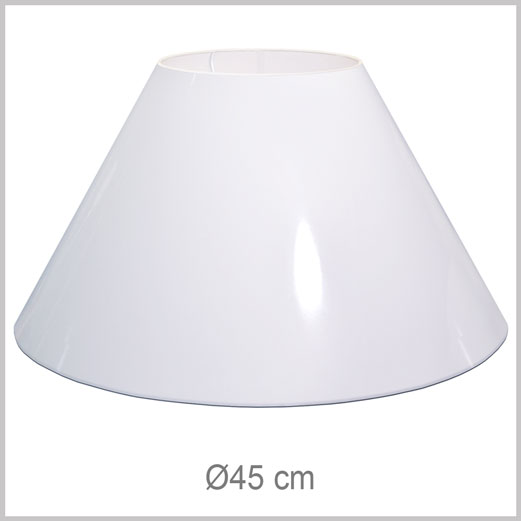 Large Coolie shaped lampshade with European fitter E27 for European lamp sockets