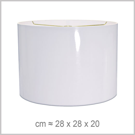 Moyen abat-jour forme Cylindrique avec fixation Lyre pour Lyre Américaine standard