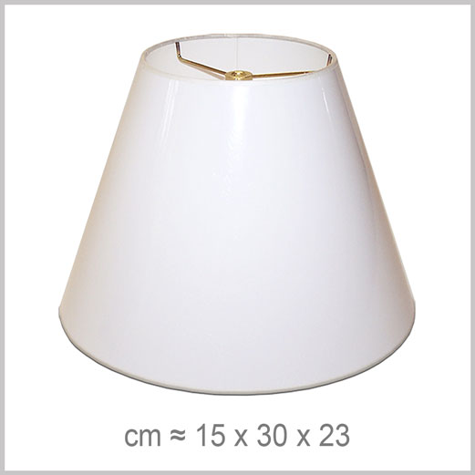 Medium Empire shaped lampshade with an American spider fitter for harps