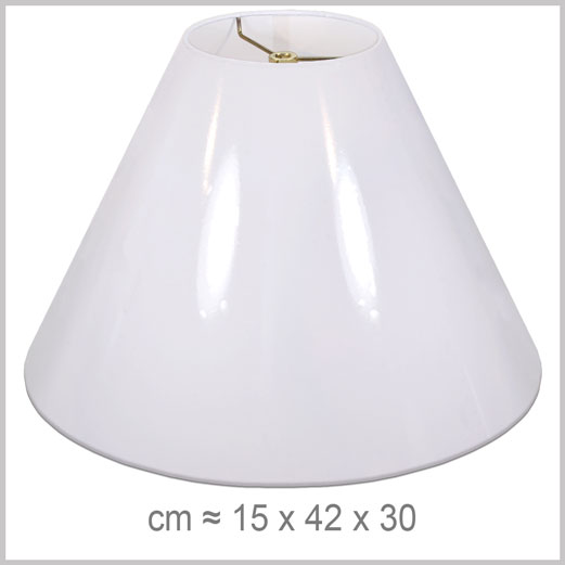 Large Coolie shaped lampshade with an American spider fitter for harps